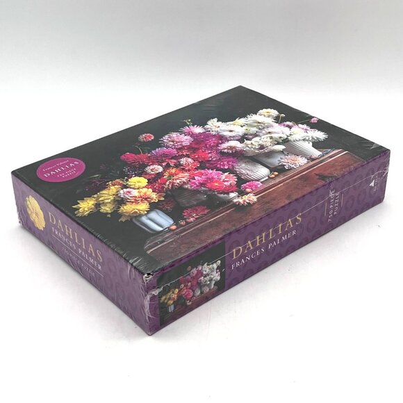 Dahlias Flowers in Pottery Floral 750-Piece Puzzle by Frances Palmer 2020 NEW - Picture 3 of 11